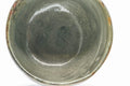 Tezumi — Japanese Matcha Bowl - Green Drip-Glazed Wabi-Sabi Winter Chawan - 300ml — closeup of the glaze