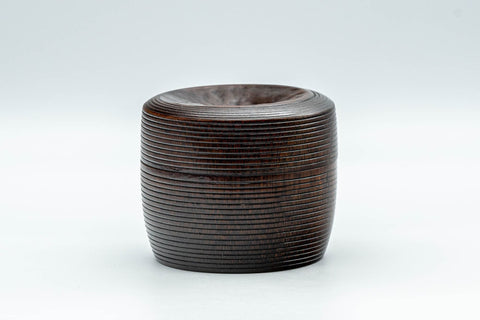 Japanese Natsume - Bamboo Lacquer Groovy Matcha Tea Caddy - 240ml