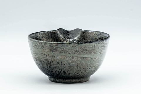 Tezumi — Japanese Katakuchi - Brushed Hakeme Water Cooler - 100ml — top-down view of the interior