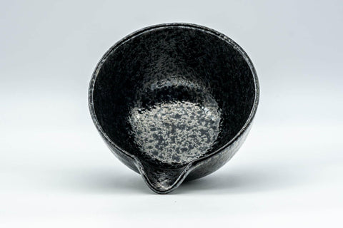 Tezumi — Japanese Katakuchi - Brushed Hakeme Water Cooler - 100ml — tipped to show the interior