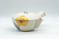 Tezumi — Japanese Kyusu - Floral Porcelain Debeso Teapot - 400ml — three-quarter view