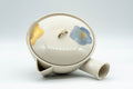 Tezumi — Japanese Kyusu - Floral Porcelain Debeso Teapot - 400ml — top-down view of the lid