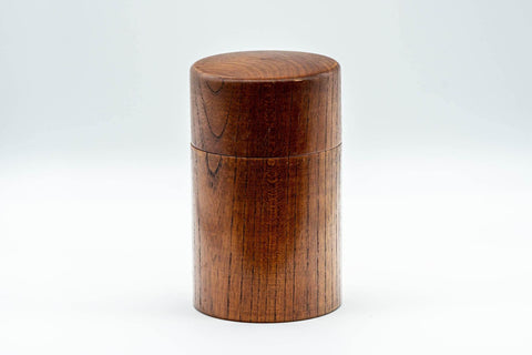 Japanese Chazutsu - 欅 Keyaki Wooden Tea Canister - 200ml - Tezumi