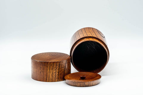 Japanese Chazutsu - 欅 Keyaki Wooden Tea Canister - 200ml - Tezumi