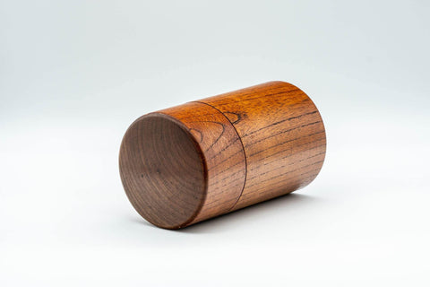 Japanese Chazutsu - 欅 Keyaki Wooden Tea Canister - 200ml - Tezumi