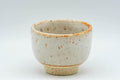 Tezumi — Japanese Teacups - Set of 3 Orange, White, and Grey-Green Guinomi - 35ml — tipped to show the interior