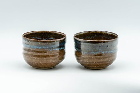 Japanese Teacups - Pair of Agano-yaki Guinomi - 50ml