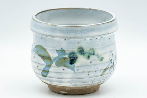 Japanese Teacup - Spiral White Glazed Yunomi - 160ml