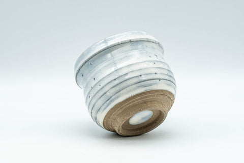 Japanese Teacup - Spiral White Glazed Yunomi - 160ml