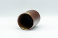 Japanese Teacup - Stoneware Shigaraki-yaki Yunomi - 190ml - angled view looking down into the cup interior