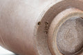 Japanese Teacup - Stoneware Shigaraki-yaki Yunomi - 190ml - closeup of the stoneware texture near the base