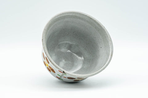 Japanese Teacup - Floral Grey Yunomi - 150ml