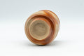 Japanese Teacup - Hidasuki Bizen-yaki Yunomi - 170ml - tilted view showing the footring