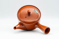 Tezumi — Japanese Kyusu - Classic Red Shudei Tokoname-yaki Teapot - 350ml — top-down view of the lid