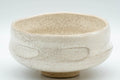 Japanese Teacups - Pair of 赤膚山 Akiyama Kiln White Glazed Wide Akahada-yaki Yunomi - 150ml - Tezumi