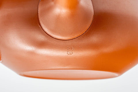 Japanese Kyusu - 弘洋 Koyo Konishi Kanji Engraved Tokoname-yaki Debeso Teapot - 350ml - Tezumi