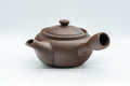 Tezumi — Japanese Kyusu - Brown and White Bamboo Teapot - 375ml — three-quarter view from the opposite side