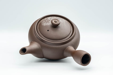 Tezumi — Japanese Kyusu - Brown and White Bamboo Teapot - 375ml — interior view showing the filter