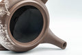 Tezumi — Japanese Kyusu - Brown and White Bamboo Teapot - 375ml — side profile showing the spout and handle