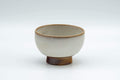 Tezumi — Japanese Teacup - White Glazed Wan-nari Guinomi - 45ml — front view