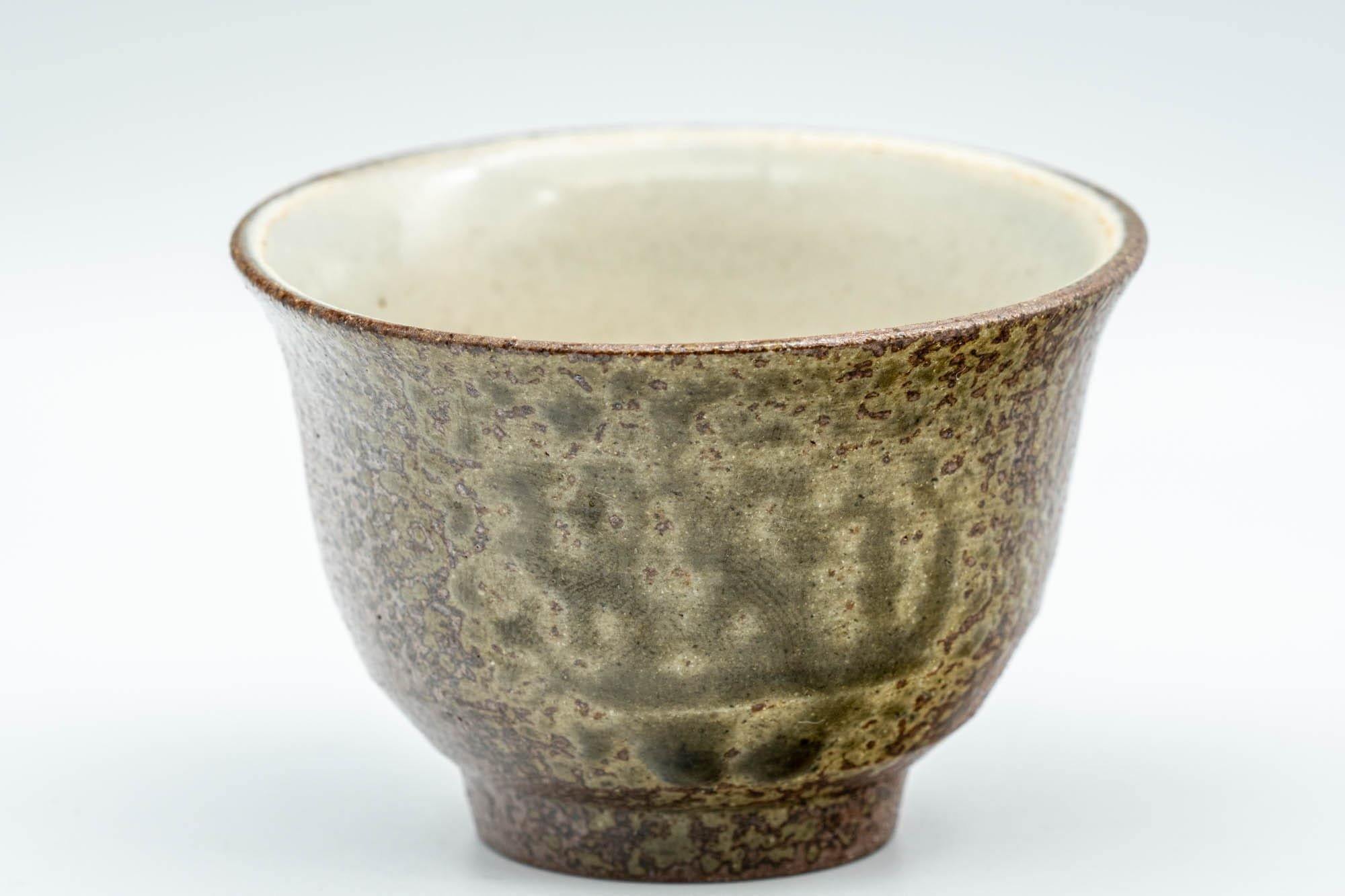 Japanese Teacup - Ash Green Glazed Shigaraki-yaki Guinomi - 60ml - Tezumi