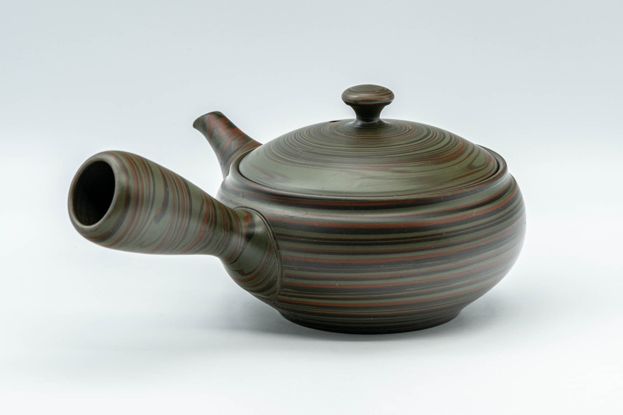 Japanese Kyusu - 雲仙窯 Unzen Kiln Nerikomi Tokoname-yaki Teapot - 200ml