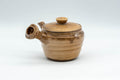 Tezumi — Japanese Kyusu - Drip-Glazed Hagi-yaki Do-ake Kyusu - 125ml — side view showing the spout