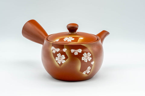 Japanese Kyusu - 常滑焼 Tokoname-yaki Basket Strainer Teapot - 300ml