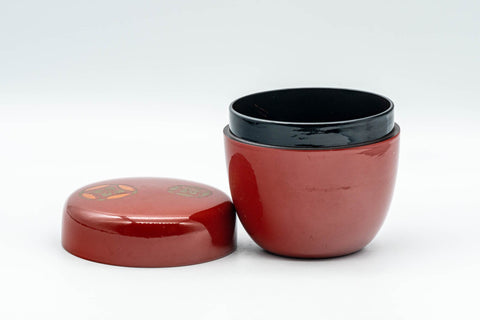 Japanese Natsume - Shippo Red Matcha Tea Caddy  - 100ml