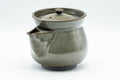 Japanese Tea Set - Otani-yaki Do-ake Houhin Teapot and Yunomi Teacup - 250ml - angled front view of the houhin showing the spout