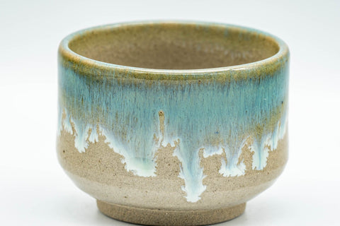 Japanese Teacup - Turquoise Glazed Agano-yaki Yunomi  - 90ml