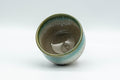 Japanese Teacup - Vibrant Agano-yaki Yunomi - 100ml - angled view showing the glazed interior and rim