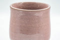Japanese Teacup - Tachikichi Pink Snowflake Glazed Yunomi - 200ml - closeup of the crazed pink snowflake glaze