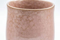 Tezumi — Japanese Teacup -  橘吉 Tachikichi Pink-Purple Snowflake Glazed Yunomi - 200ml — tipped to show the interior