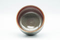 Tezumi — Japanese Teacups - Set of 3 Olive and Purple Yunomi - 150ml — closeup of the glaze