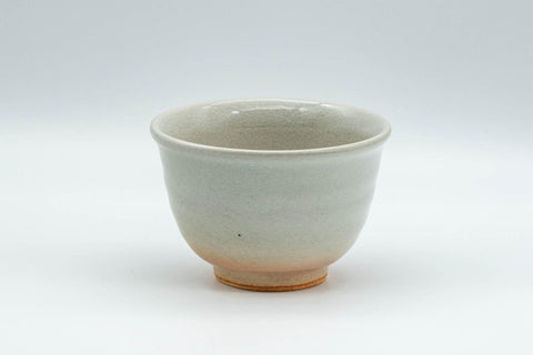 Tezumi — Japanese Teacup - Crazed Glaze Hagi-yaki Yunomi  - 100ml — front view from another angle