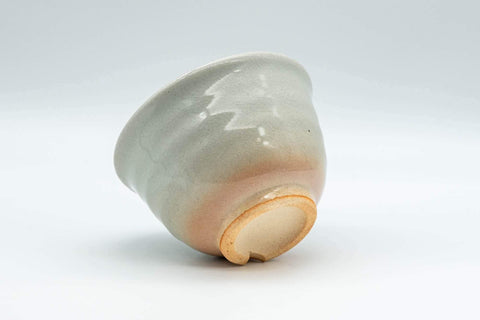 Tezumi — Japanese Teacup - Crazed Glaze Hagi-yaki Yunomi  - 100ml — top-down view of the interior