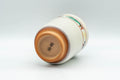 Tezumi — Japanese Teacup - Prancing Deer and Villagers White Glazed Yunomi - 200ml — tipped to show the interior