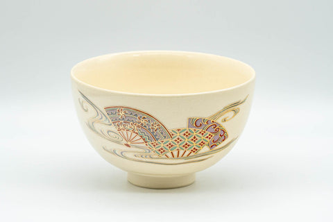 Japanese Matcha Set - 昌山 Tea Ceremony - Kyo-yaki Chawan, Furidashi, Chakindashi, Kogo, Chasen, Chashaku, and Chabako