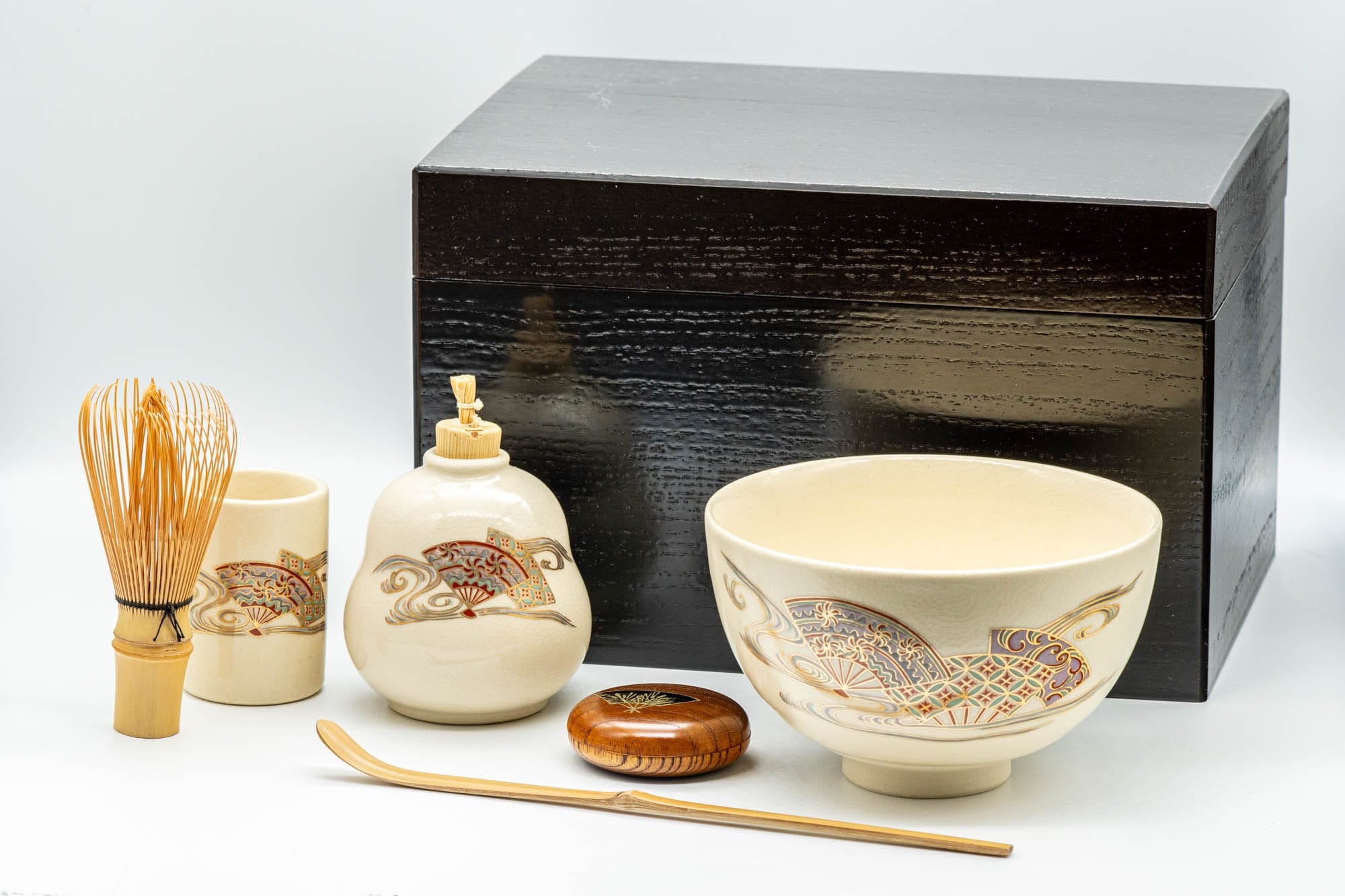 Japanese Matcha Set - 昌山 Tea Ceremony - Kyo-yaki Chawan Japanese Matcha Set - 昌山 Tea Ceremony - Kyo-yaki Chawan