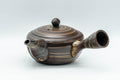 Japanese Kyusu - Nobuyasu Nerikomi Tokoname-yaki Teapot - 275ml - three-quarter view from the spout side