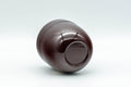 Japanese Natsume Matcha Caddy - Tea Canister - 七宝 Lacquer Natsume - 120ml - angled view of the caddy and lid