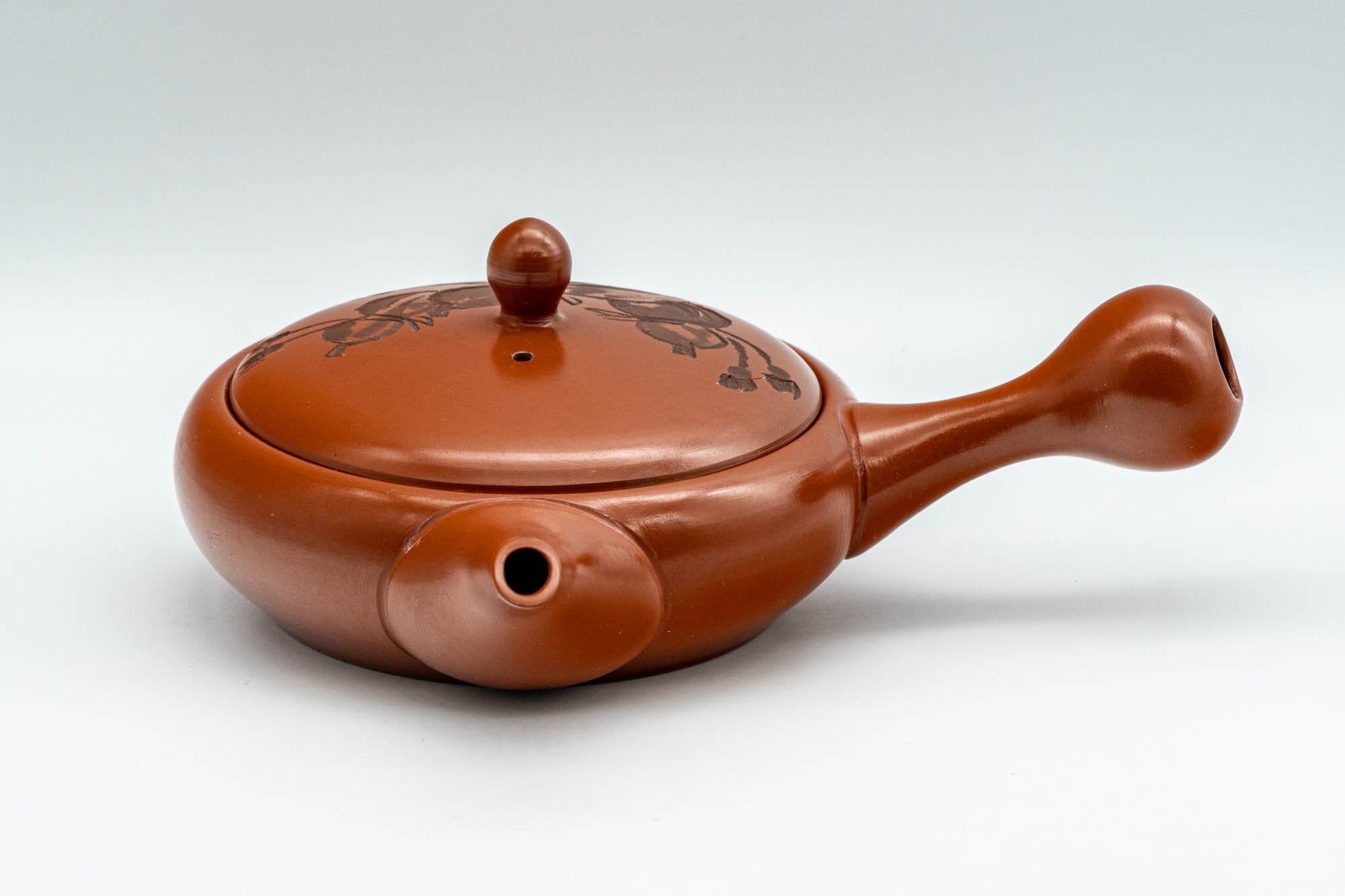 Japanese Kyusu - Gourd Hira-gata Tokoname-yaki Nozomi Teapot - 200ml - Tezumi