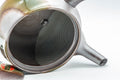 Tezumi — Japanese Kyusu - Green Ash Glazed Banko-yaki (萬古焼) Teapot - 275ml — interior view showing the filter