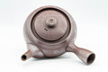 Tezumi — Japanese Kyusu - Large Banko-yaki 萬古焼 Teapot with Floral Motif - 500ml — top-down view of the lid