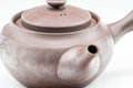 Tezumi — Japanese Kyusu - Large Banko-yaki 萬古焼 Teapot with Floral Motif - 500ml — side profile showing the spout and handle