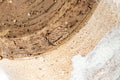Japanese Kyusu - Tall Hagi-yaki Do-ake Teapot - 425ml - closeup of the underside showing the foot