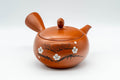 Tezumi — Japanese Kyusu - Plum Blossom Tokoname-yaki Teapot - 350ml — three-quarter view