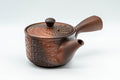 Tezumi — Japanese Kyusu - Basket-patterned Tokoname-yaki Teapot - 275ml — three-quarter view