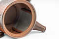 Tezumi — Japanese Kyusu - Basket-patterned Tokoname-yaki Teapot - 275ml — interior view showing the filter